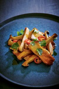 Stir-fried King Oyster Mushrooms Recipe Image